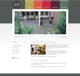 Creation de site web amiens - Hotel Prieure