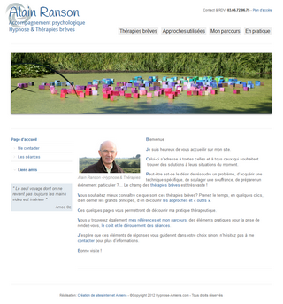 Creation de site web Hypnose Amiens